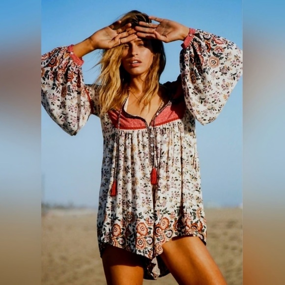 Spell Pants - Spell "Elle" Multicolor Floral playsuit